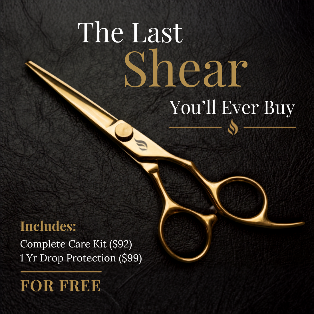 Satori gold Signature Shear, premium Japanese steel hair cutting shear