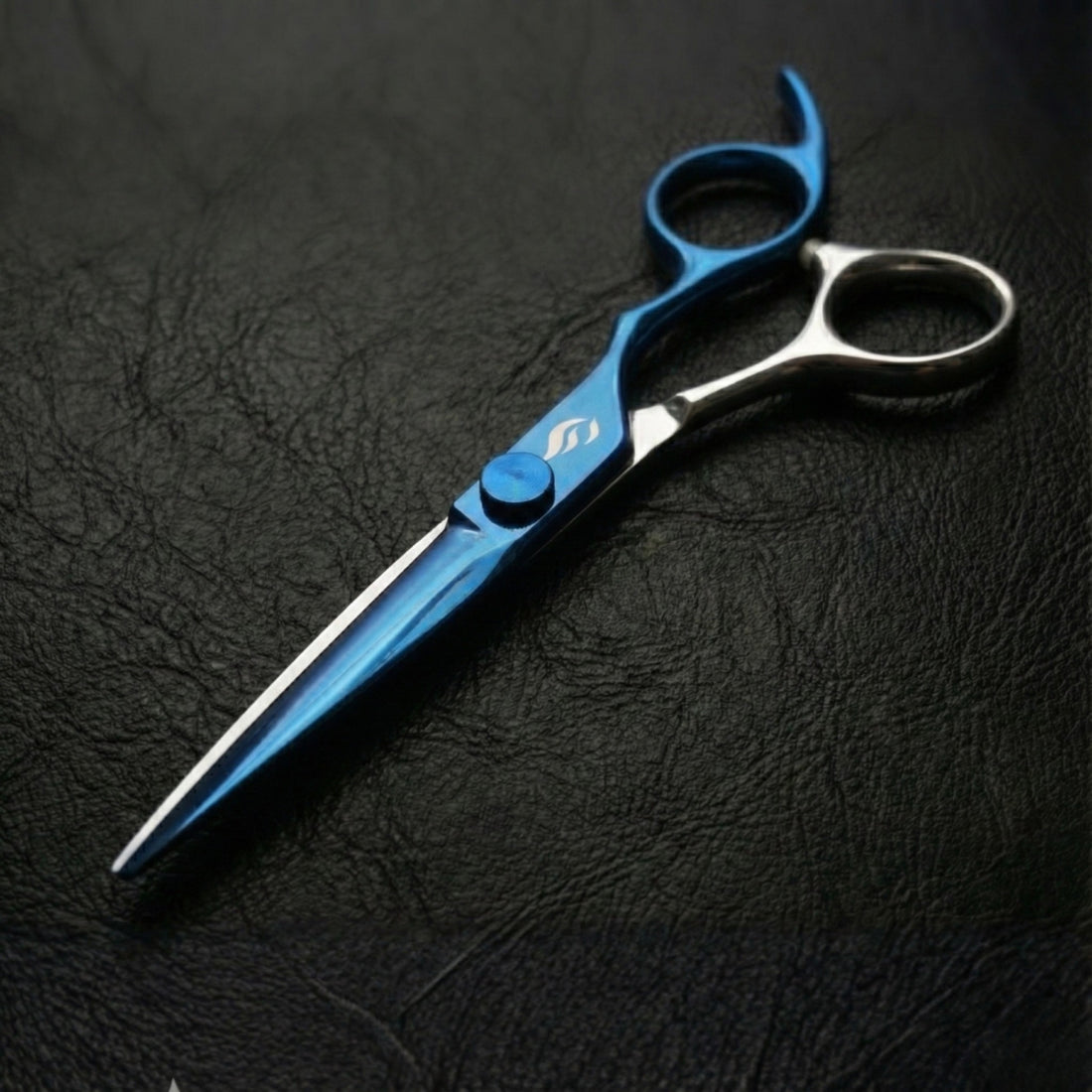 Two-Tone Signature Shear - on black leather